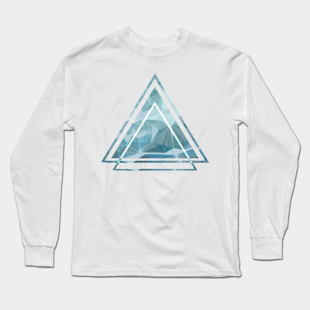 Geometric Triangle art minimalist Long Sleeve T-Shirt by carolsalazar